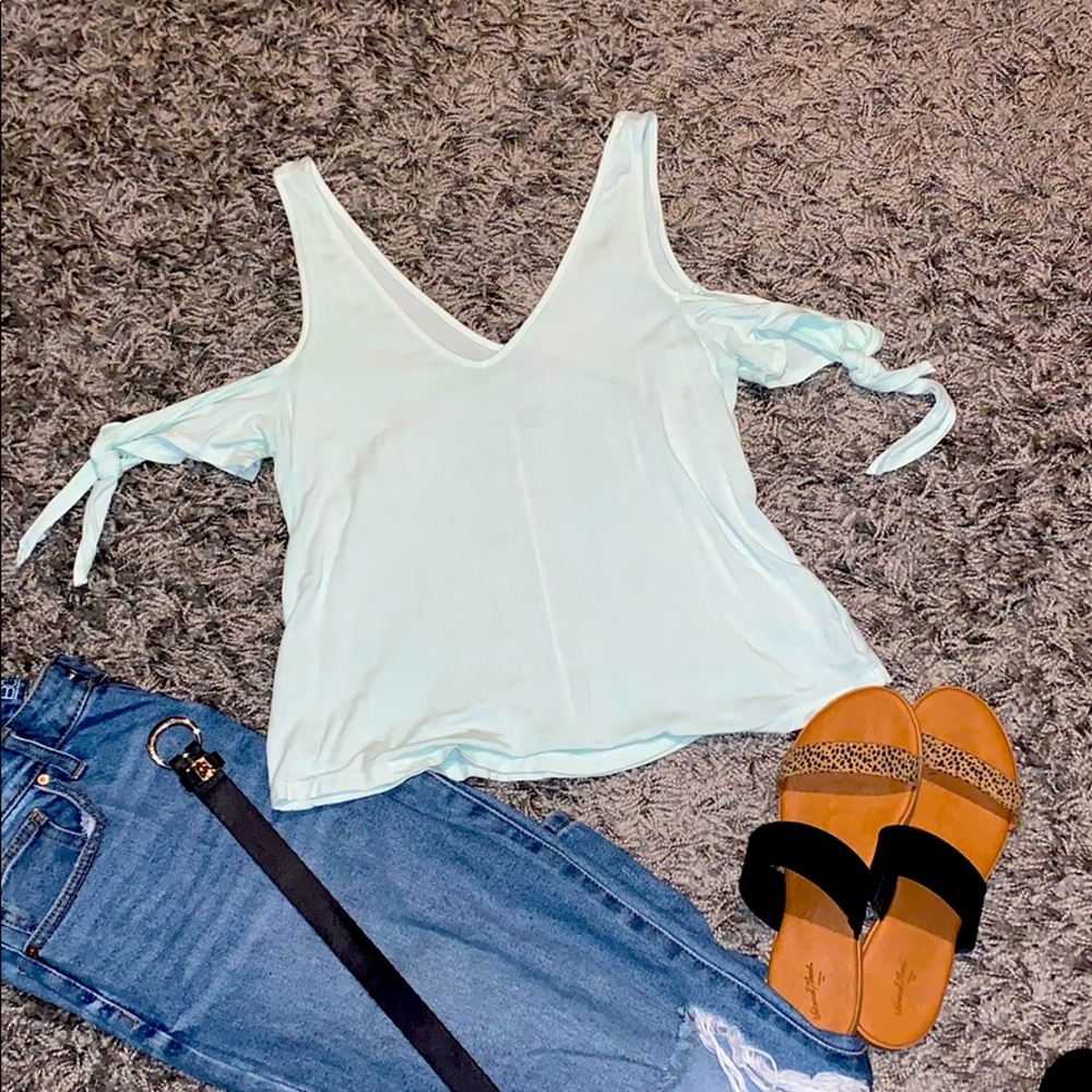 Mint green tank top size S